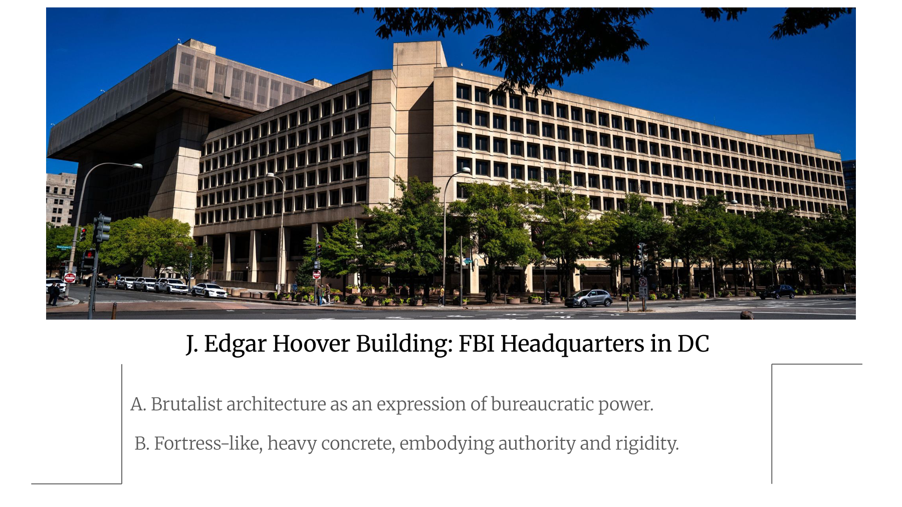 J. Edgar Hoover Building — FBI Headquarters