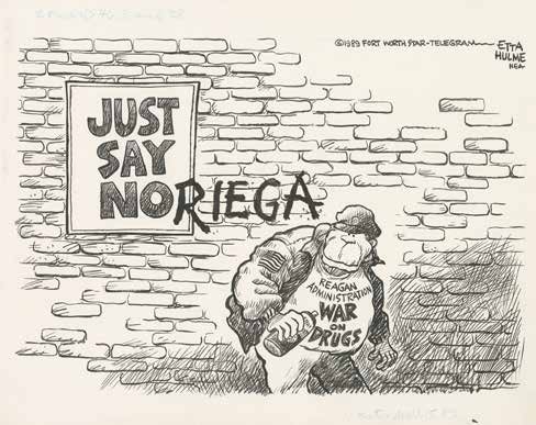 Reagan-era political cartoon