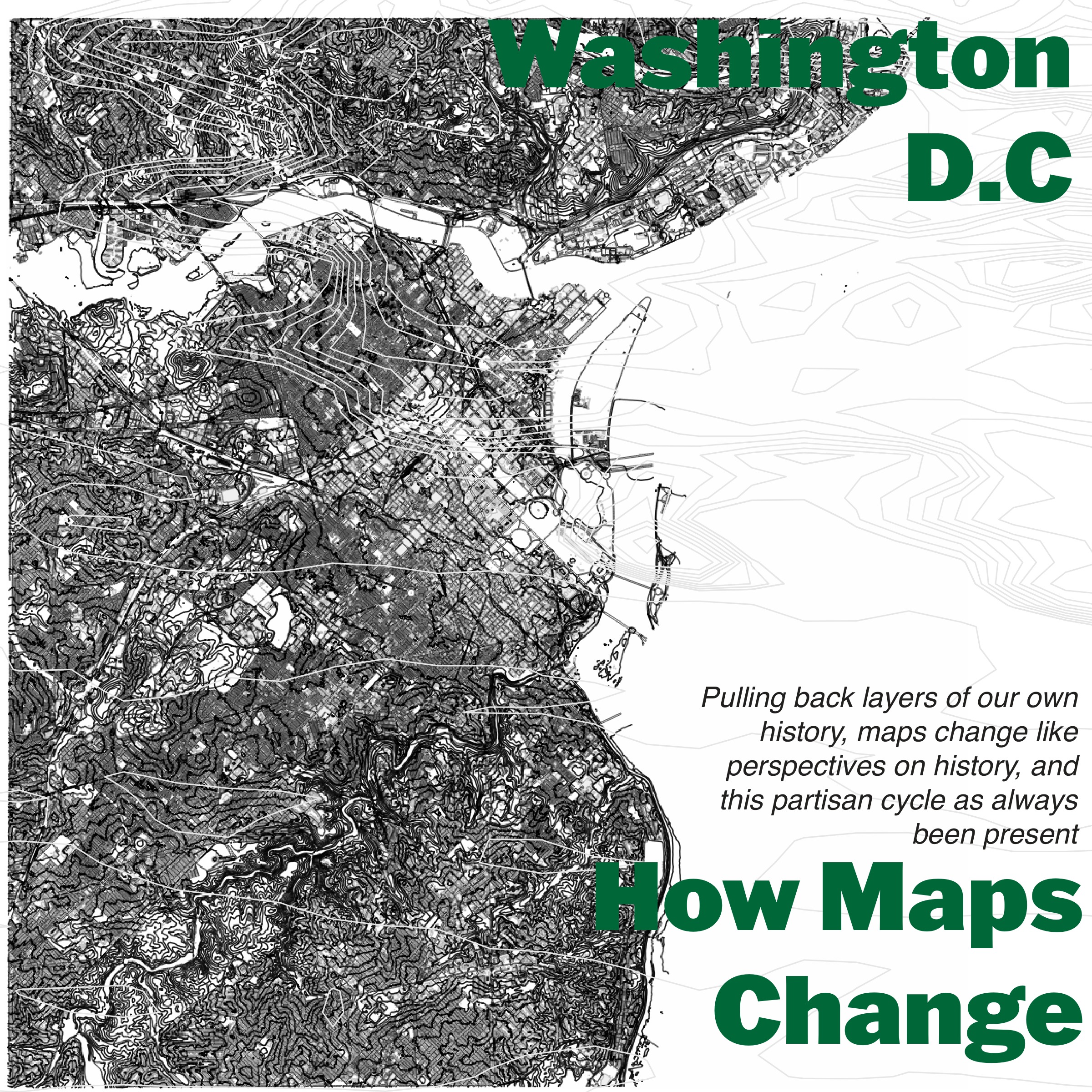 How maps change, Washington DC, layer one