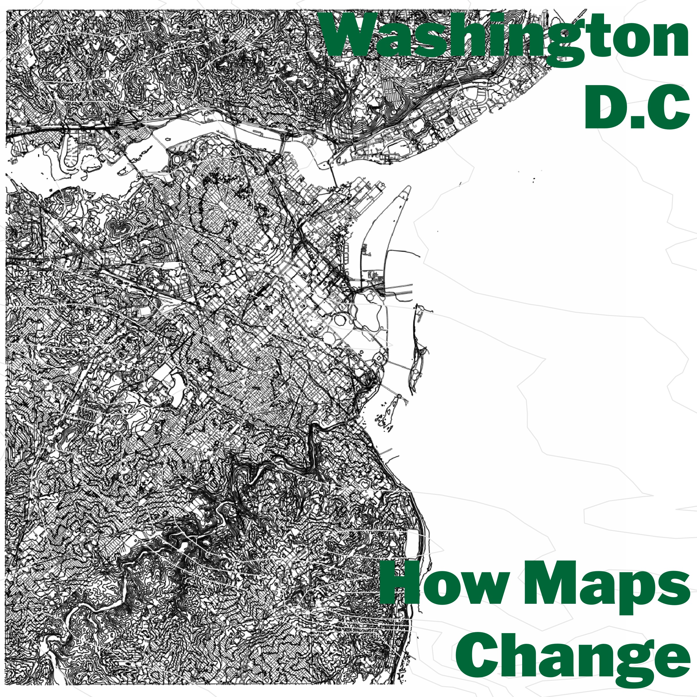 How maps change, Washington DC, layer two